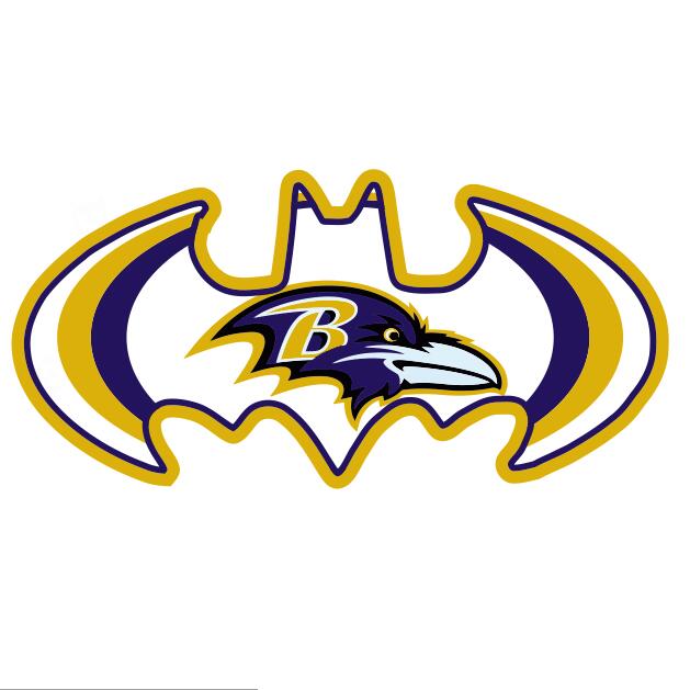Baltimore Ravens Batman Logo iron on heat transfer
